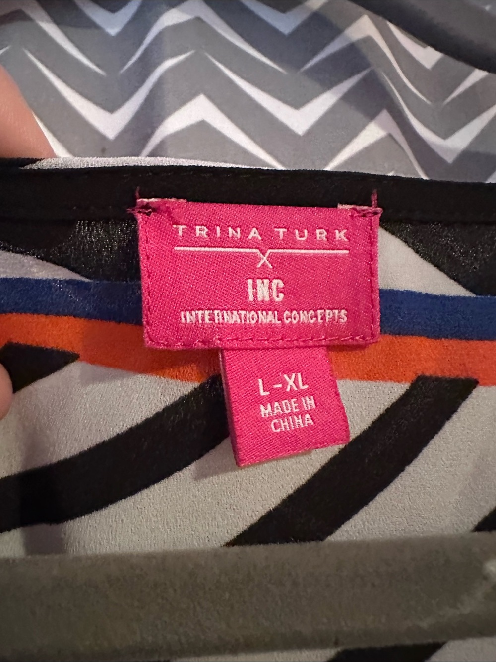 Trina Turk x I.N.C. | Zebra Krint kaftan, L/XL - Picture 7 of 8
